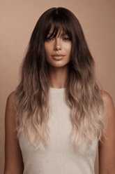 MILLY - Brown Ombre - Fringe Wig - Milk & Honey Wigs