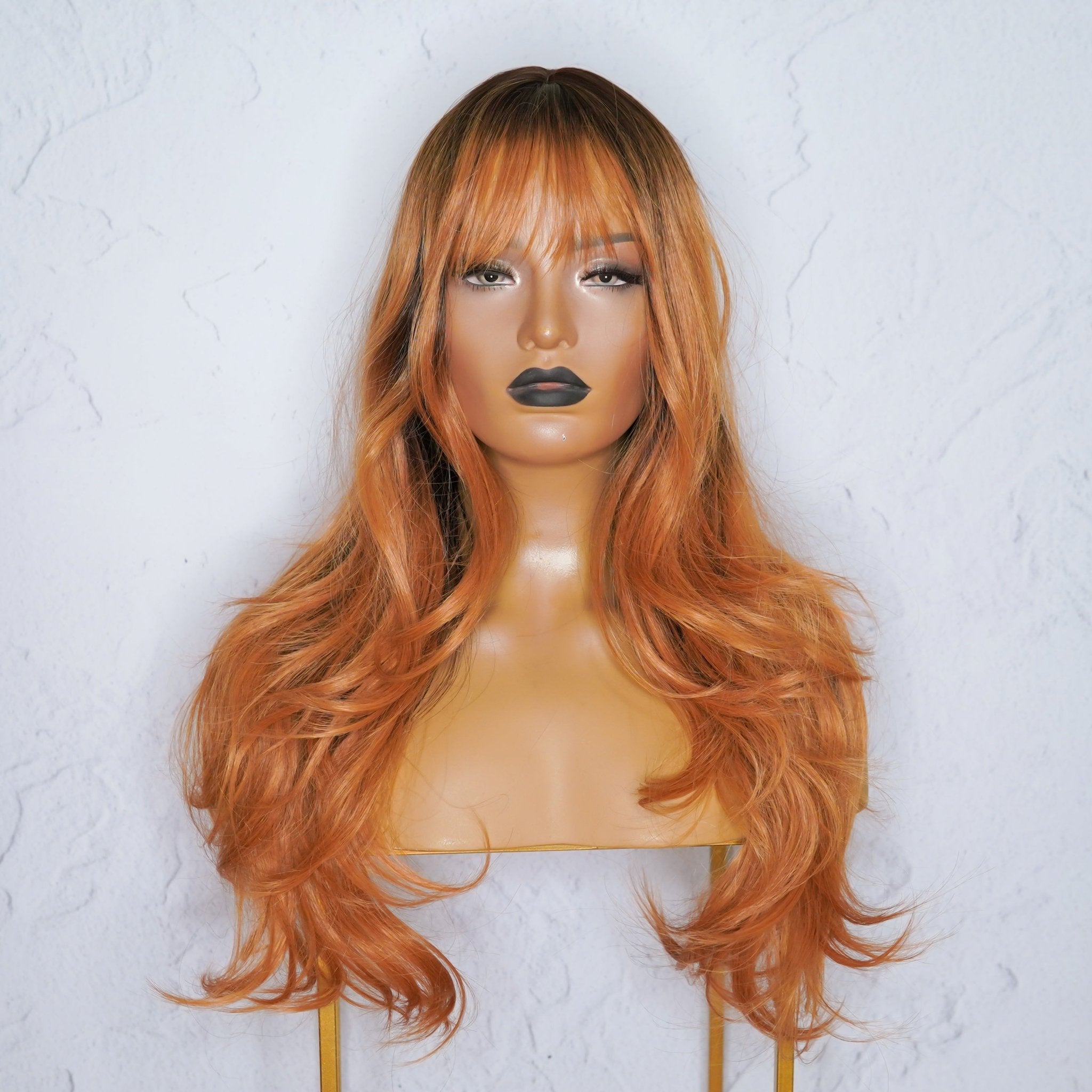 MILO Copper Ombre Fringe Wig - Milk &amp; Honey Wigs
