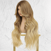 Mixed Blonde Ombre Human Hair Lace Front Wig - Milk & Honey Wigs