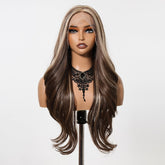 Mixed Brown Dark Ombre 13x6 Lace Front Wig - MARKETPLACE - Milk & Honey Wigs