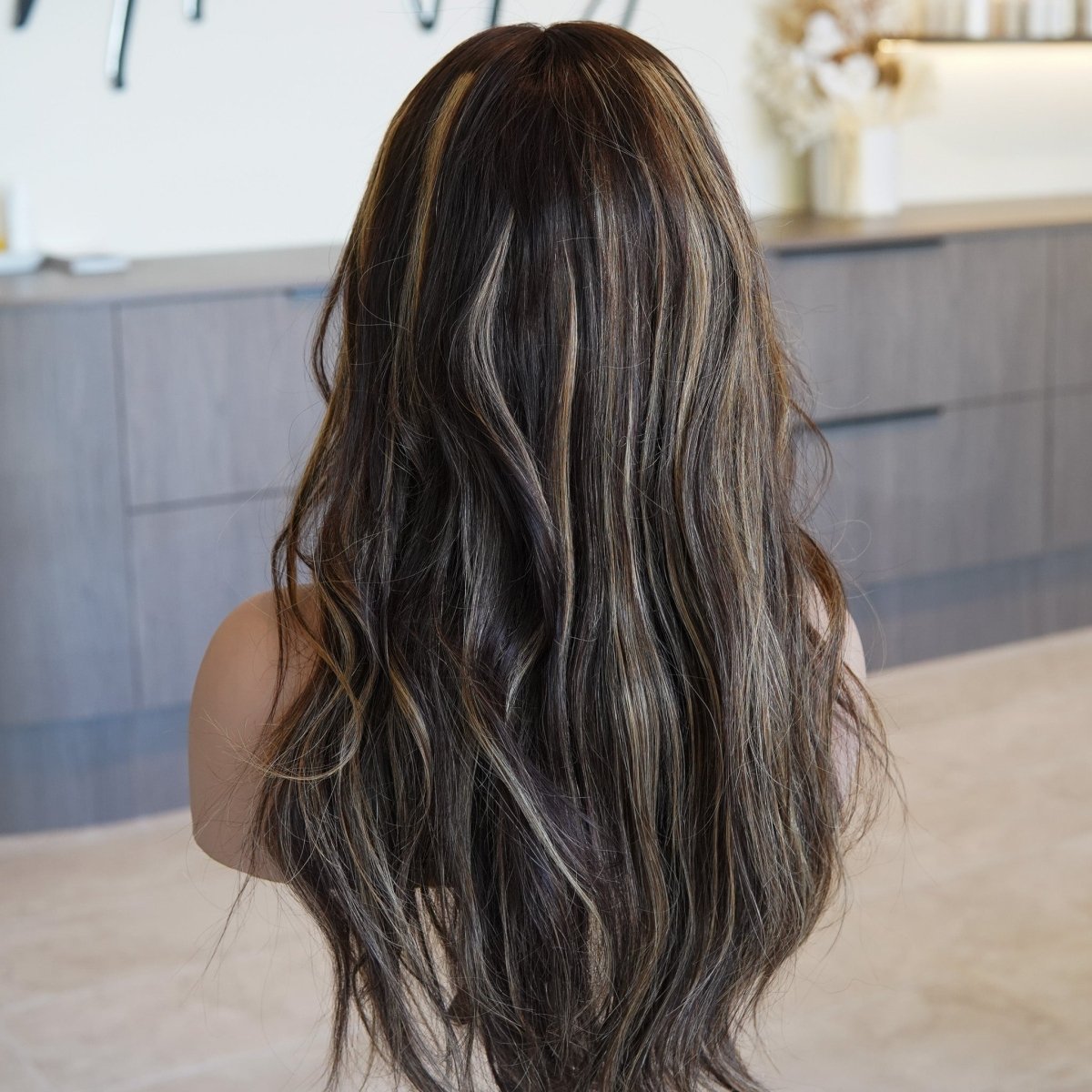 MIXED BROWN - Seamless - Human Hair Wig - Milk &amp; Honey Wigs