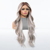 Mixed Platinum Wavy 13x6 Lace Front Wig - MARKETPLACE - Milk & Honey Wigs