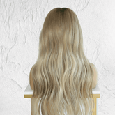 Mixed Root Blonde Human Hair Lace Front Wig - Milk & Honey Wigs