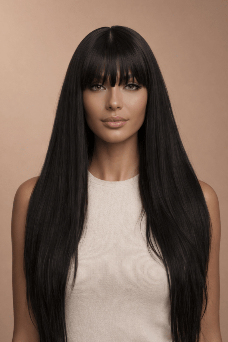 MONTANA - Black - Fringe Wig - Milk &amp; Honey Wigs