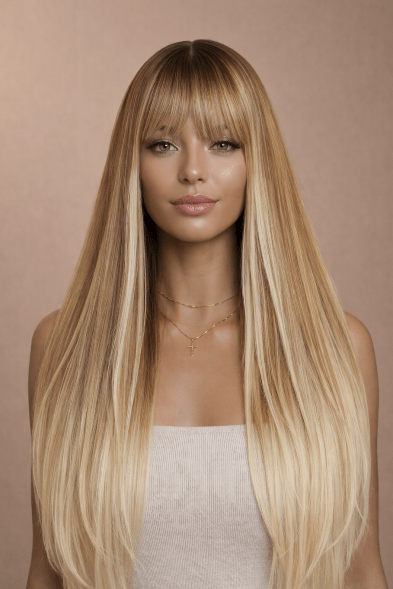 MONTANA - Caramel - Fringe Wig - Milk &amp; Honey Wigs