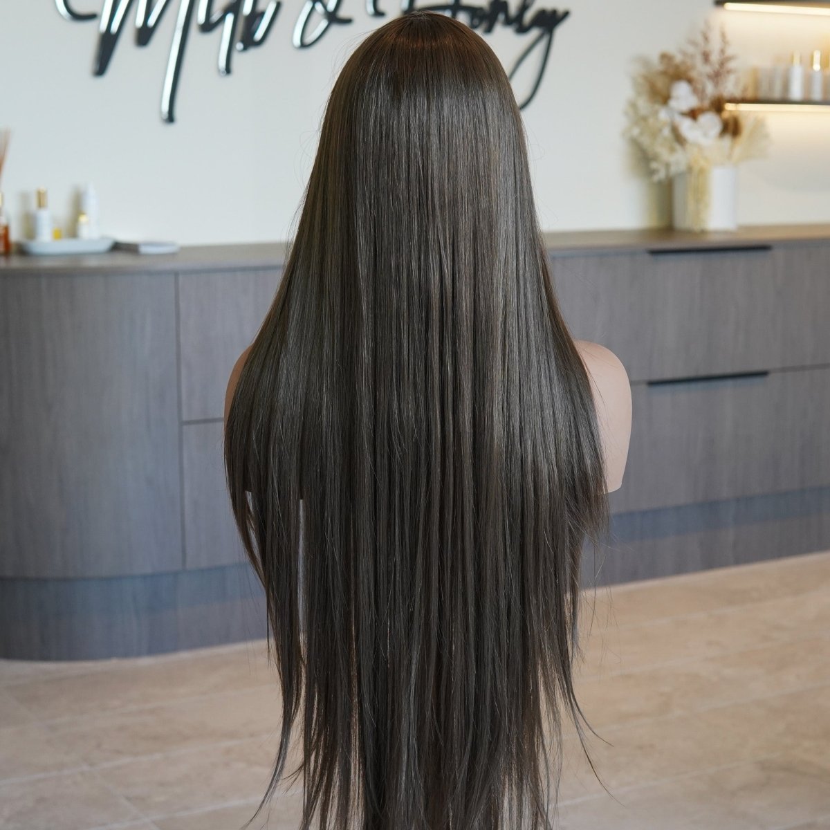 MONTANA Medium Brown Fringe Wig - Milk & Honey Wigs