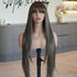 MONTANA Medium Brown Fringe Wig - Milk & Honey Wigs