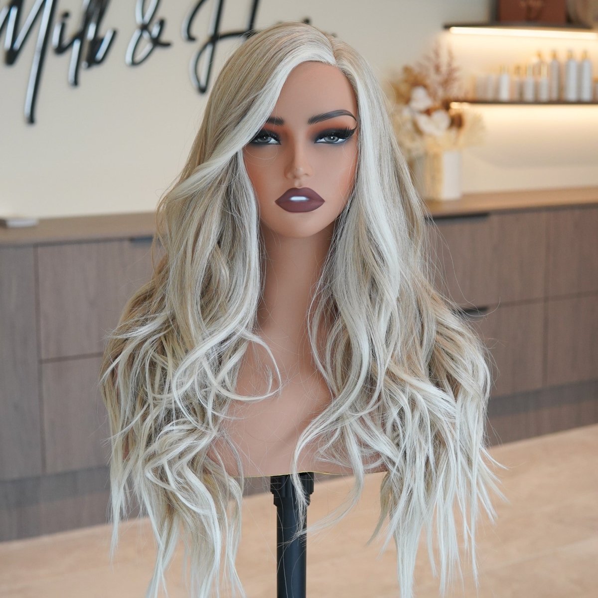 MONTE Frosted Blonde Lace Front Wig - Milk &amp; Honey Wigs