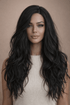 MONTE - Natural Black - Lace Front Wig - Milk & Honey Wigs