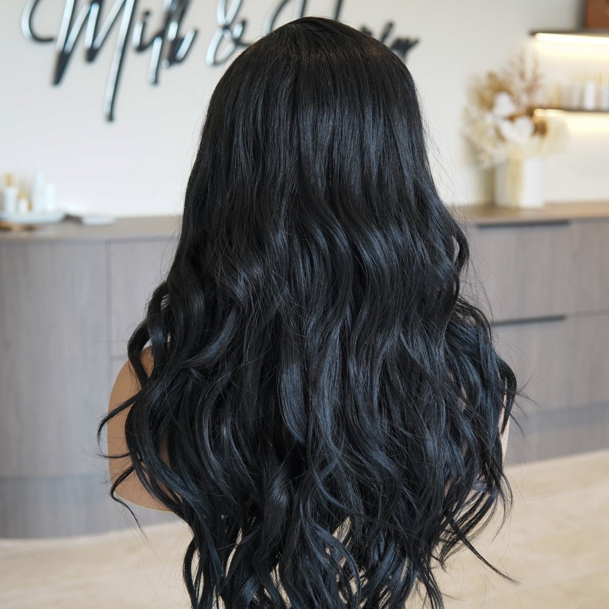 MONTE Natural Black Lace Front Wig - Milk &amp; Honey Wigs