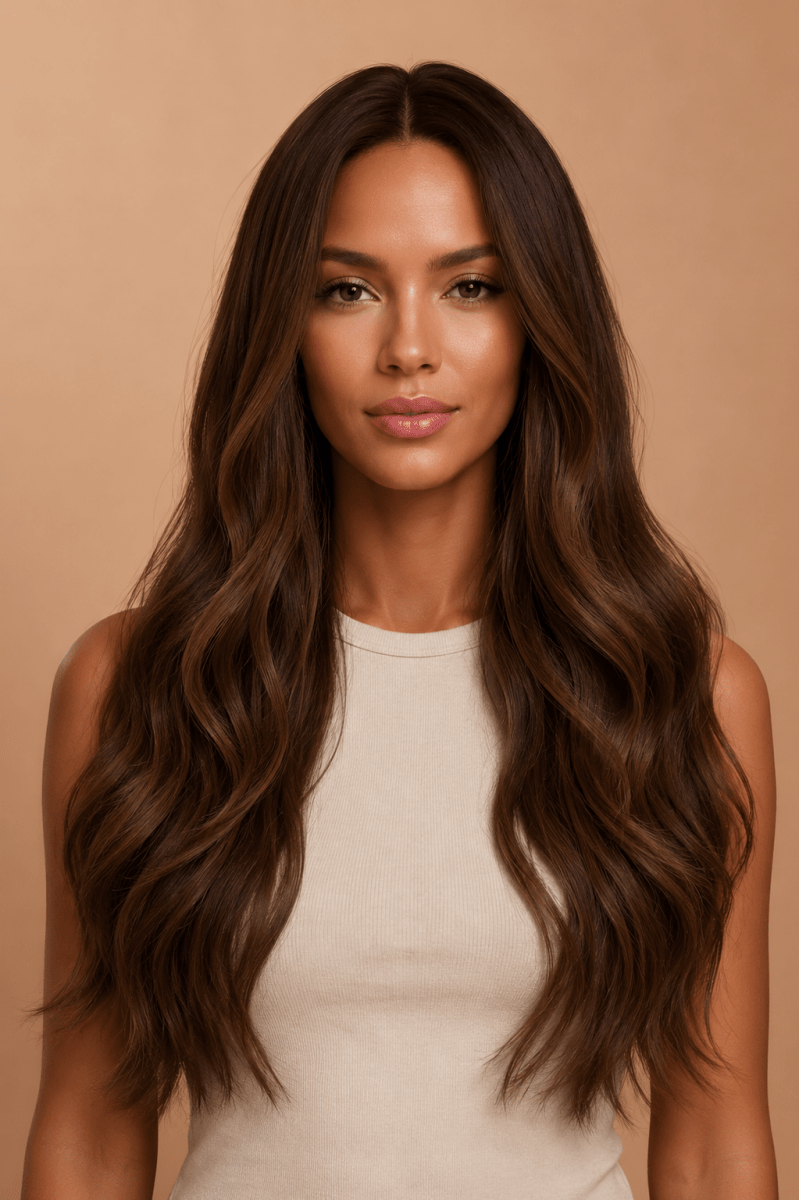 NADIA - Dark Chocolate Ombre - Lace Front Wig - Milk &amp; Honey Wigs