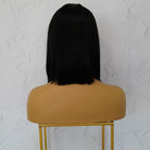 Natrual Black 14" Human Hair 13x6 Lace Front Wig - Milk & Honey Wigs