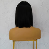 Natrual Black 14" Human Hair 13x6 Lace Front Wig - Milk & Honey Wigs