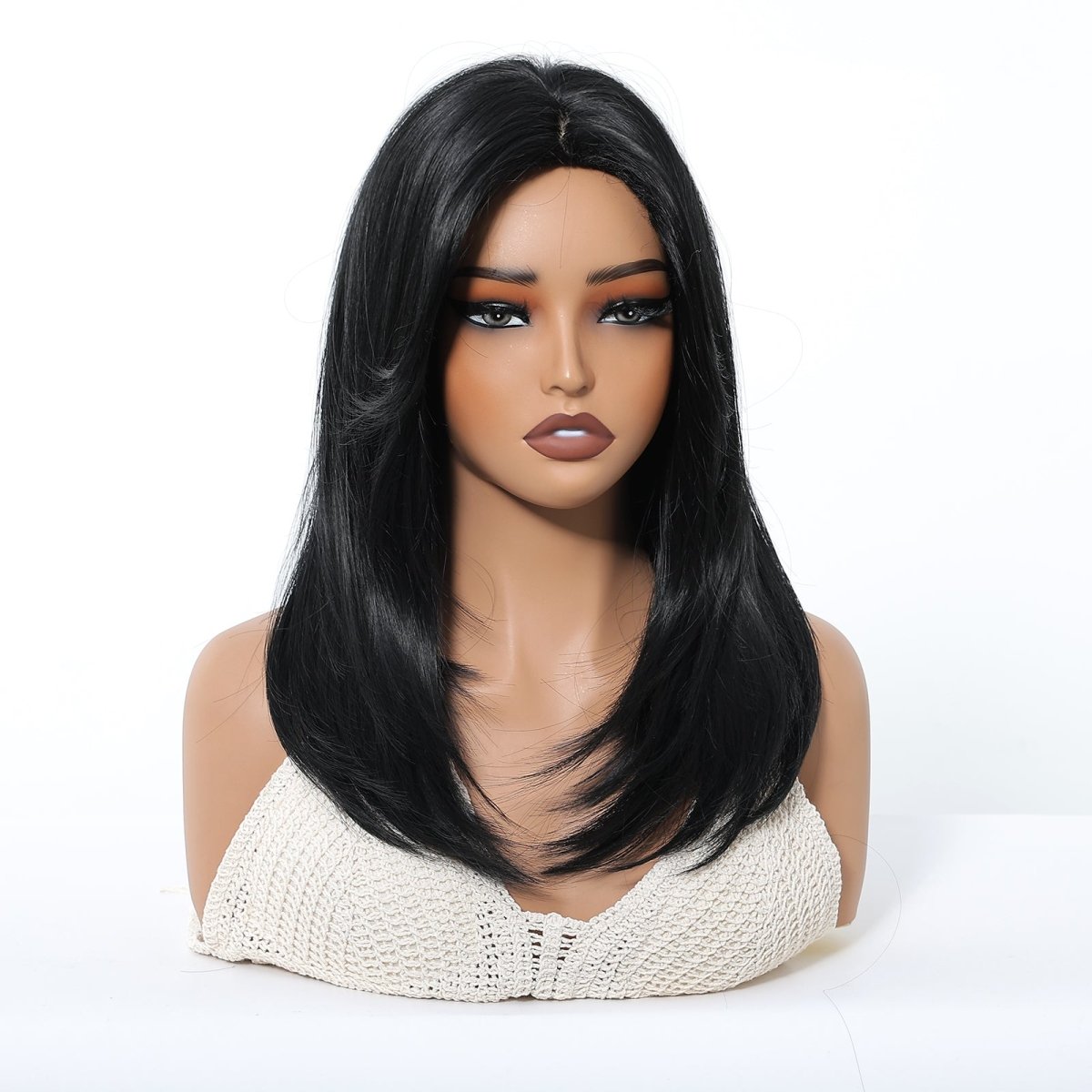 Natural Black Wig with Layers - MARKETPLACE - Milk &amp; Honey Wigs