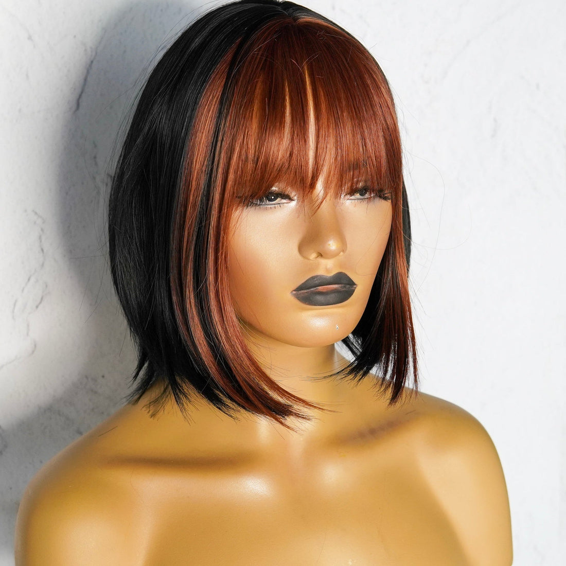NELLY Brown Fringe Wig - Milk &amp; Honey Wigs