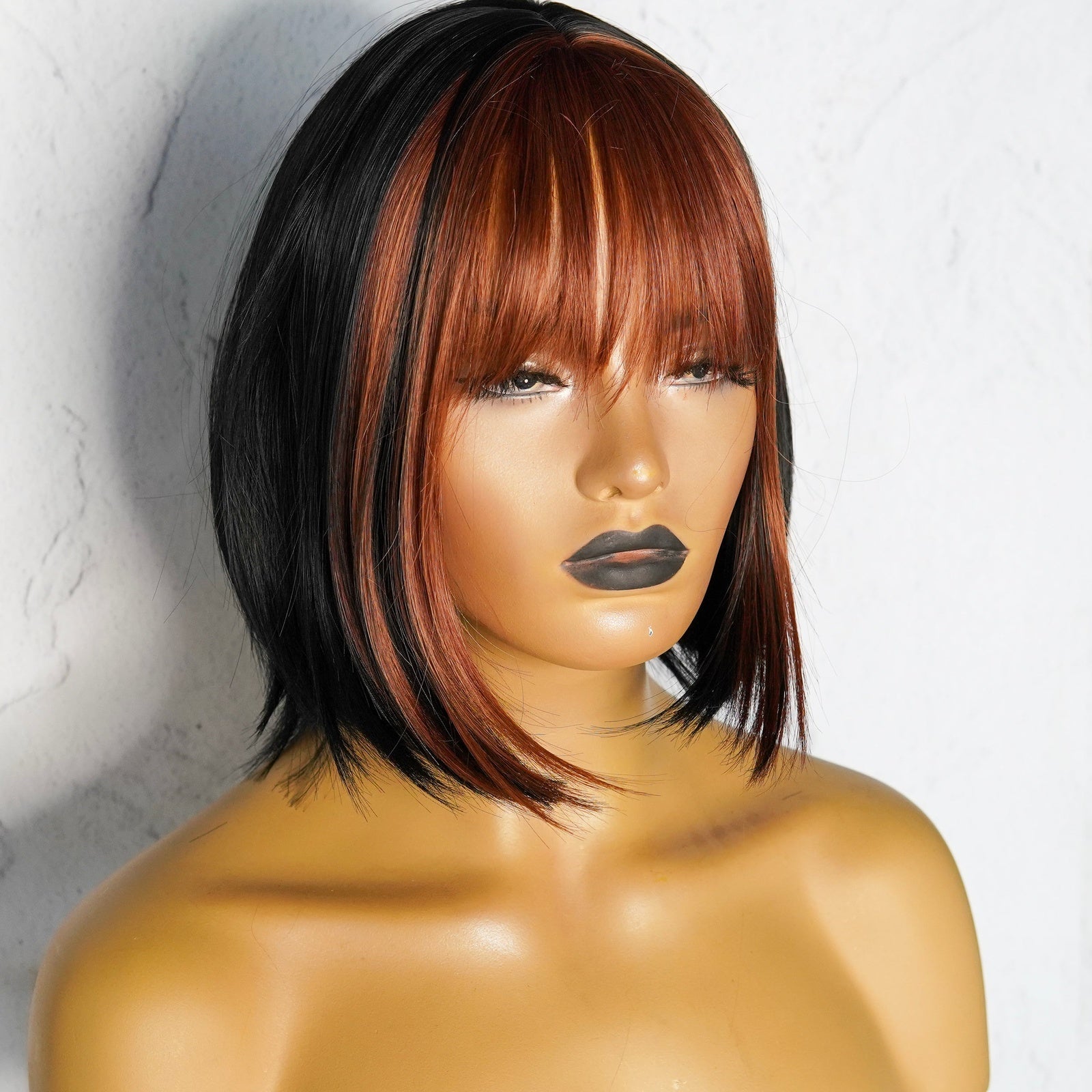 NELLY Brown Fringe Wig - Milk &amp; Honey Wigs