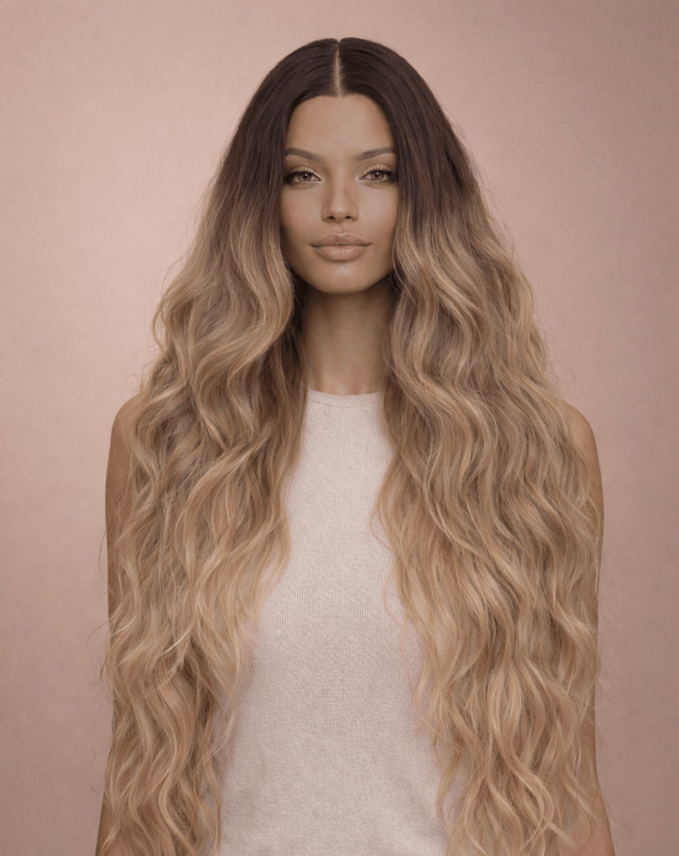 NERA - Ombre Ash Blonde - Lace Front Wig - Milk &amp; Honey Wigs