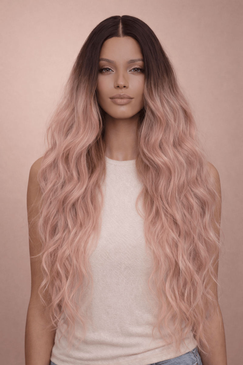 NERA - Ombre Pink - Lace Front Wig - Milk &amp; Honey Wigs