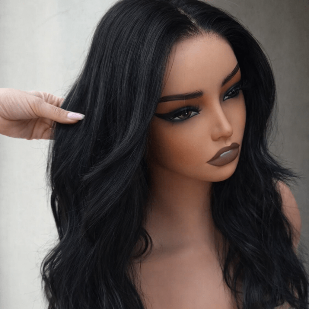 NICOLE - Natural Black - Human Hair Wig - Milk &amp; Honey Wigs
