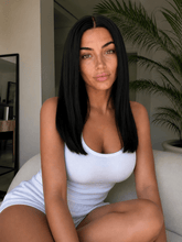 NICOLE - Natural Black - Human Hair Wig - Milk & Honey Wigs