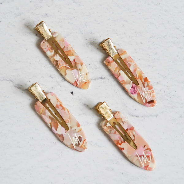 NO - CREASE CLIPS - Pink Opal - Milk & Honey Wigs