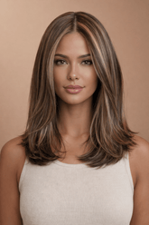 NOA - Brown - Lace Front Wig - Milk & Honey Wigs