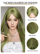 Olive Green Long Wig - MARKETPLACE - Milk & Honey Wigs