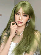 Olive Green Long Wig - MARKETPLACE - Milk & Honey Wigs