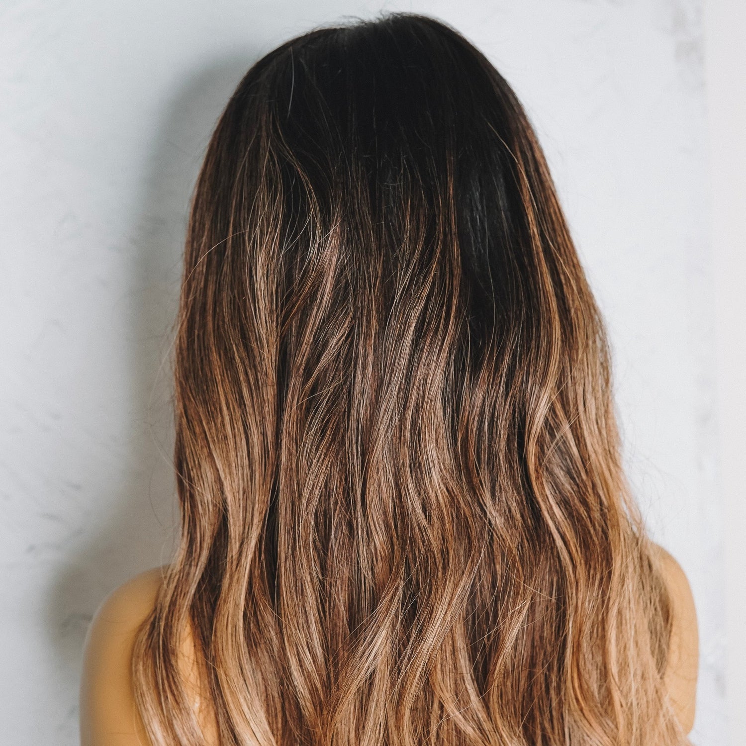 OLIVE Ombre Brown Human Hair Lace Front Wig - Milk &amp; Honey Wigs