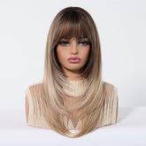 Ombre Brown Fringe Wig - MARKETPLACE - Milk & Honey Wigs
