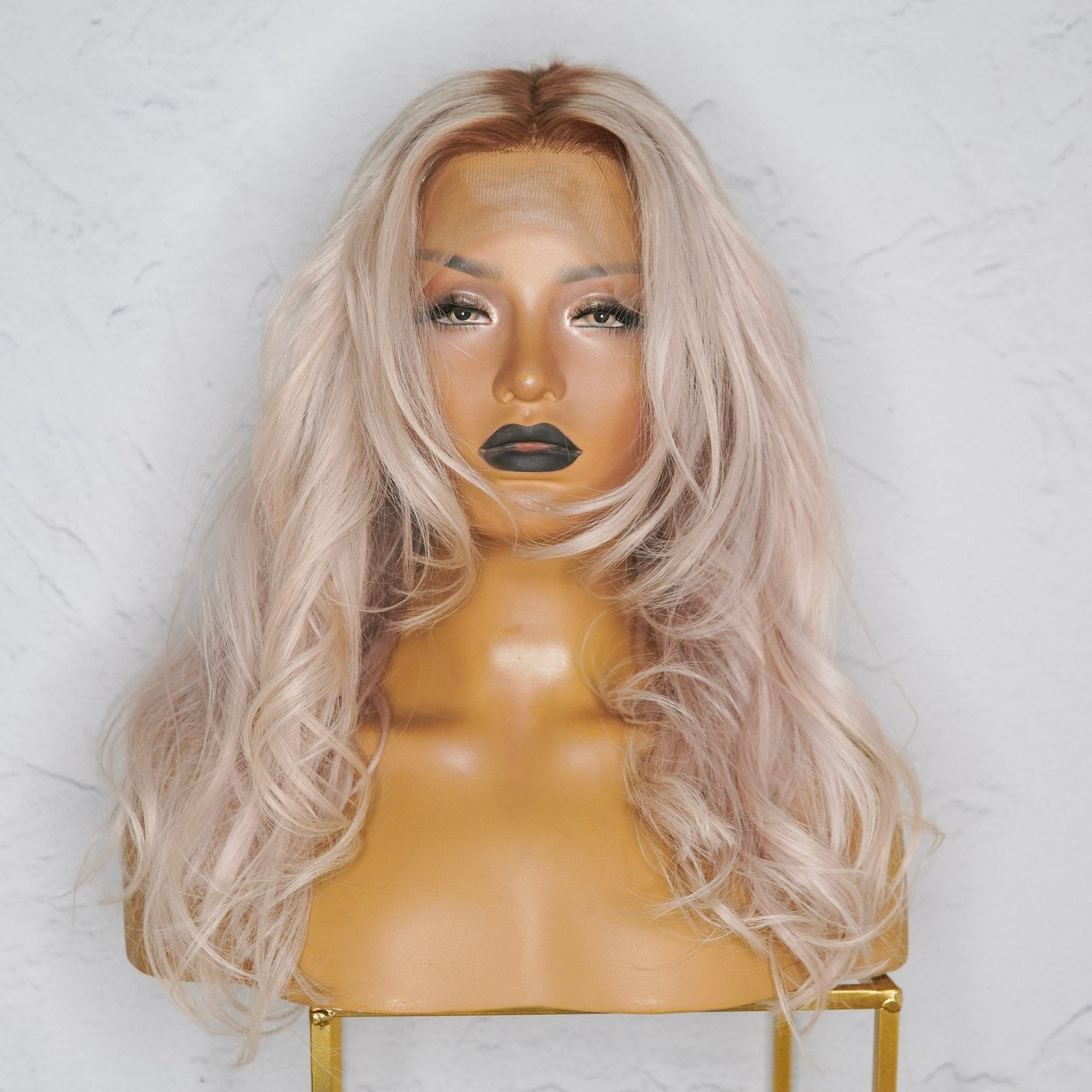 PAM Blonde Human Hair 13x4 Lace Front Wig - Milk &amp; Honey Wigs