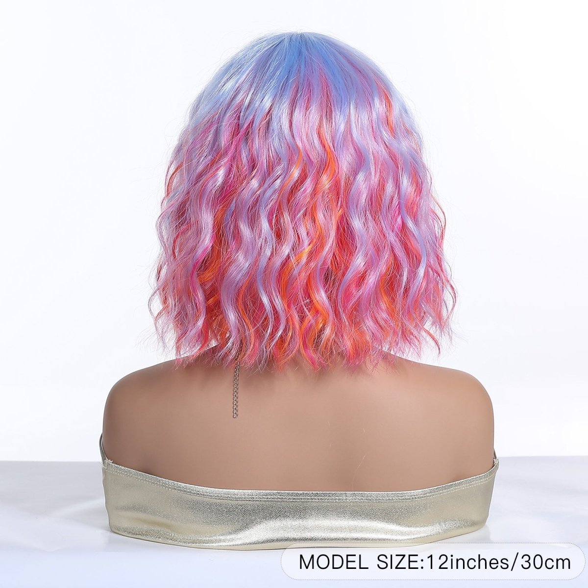 Pastel Rainbow Bob with Fringe Wig - MARKETPLACE - Milk &amp; Honey Wigs
