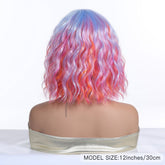 Pastel Rainbow Bob with Fringe Wig - MARKETPLACE - Milk & Honey Wigs