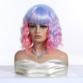 Pastel Rainbow Bob with Fringe Wig - MARKETPLACE - Milk & Honey Wigs