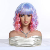 Pastel Rainbow Bob with Fringe Wig - MARKETPLACE - Milk & Honey Wigs