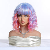 Pastel Rainbow Bob with Fringe Wig - MARKETPLACE - Milk & Honey Wigs