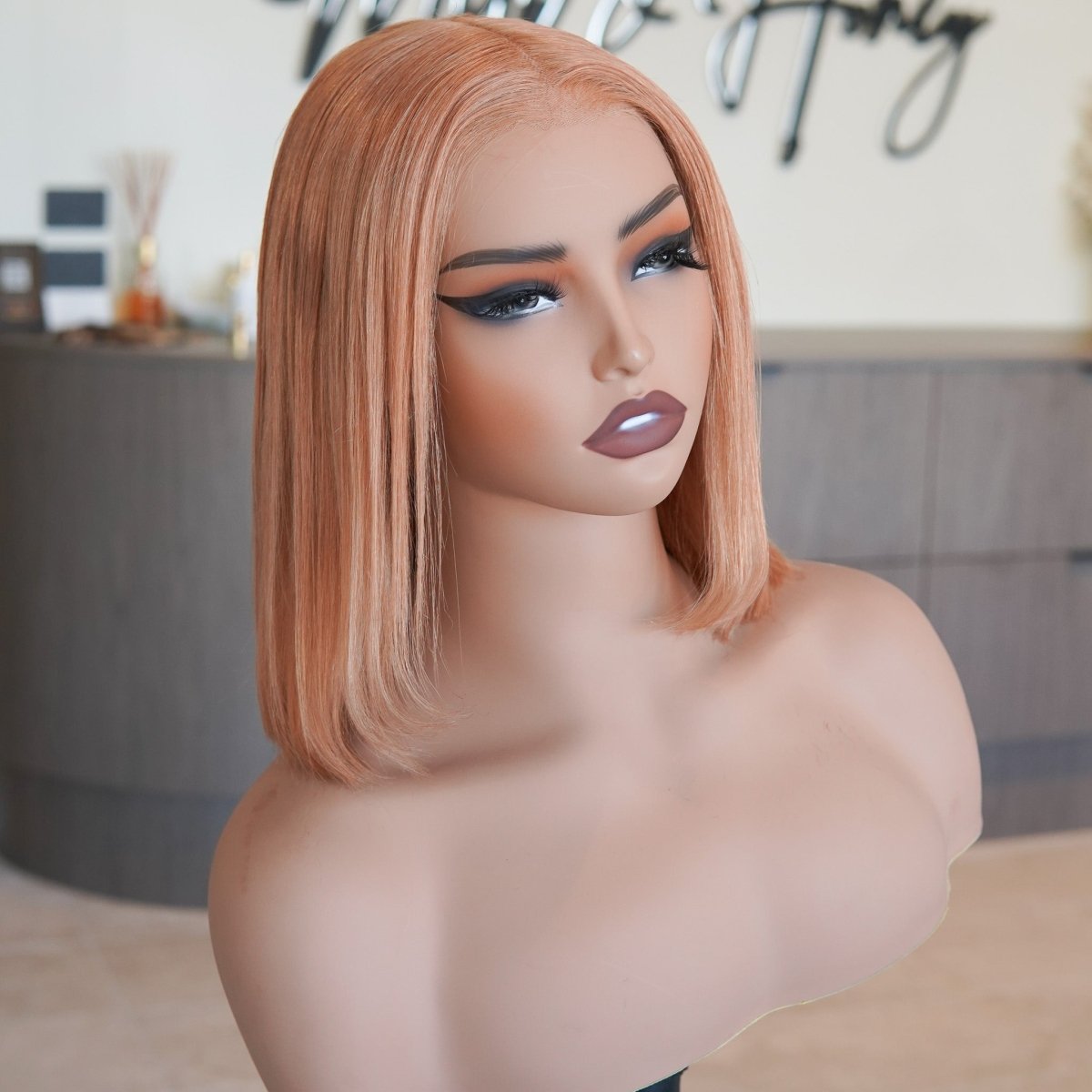 PEACH - Seamless - Human Hair Wig - Milk &amp; Honey Wigs