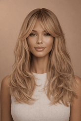 PENELOPE - Ombre Blonde - Fringe Wig - Milk & Honey Wigs