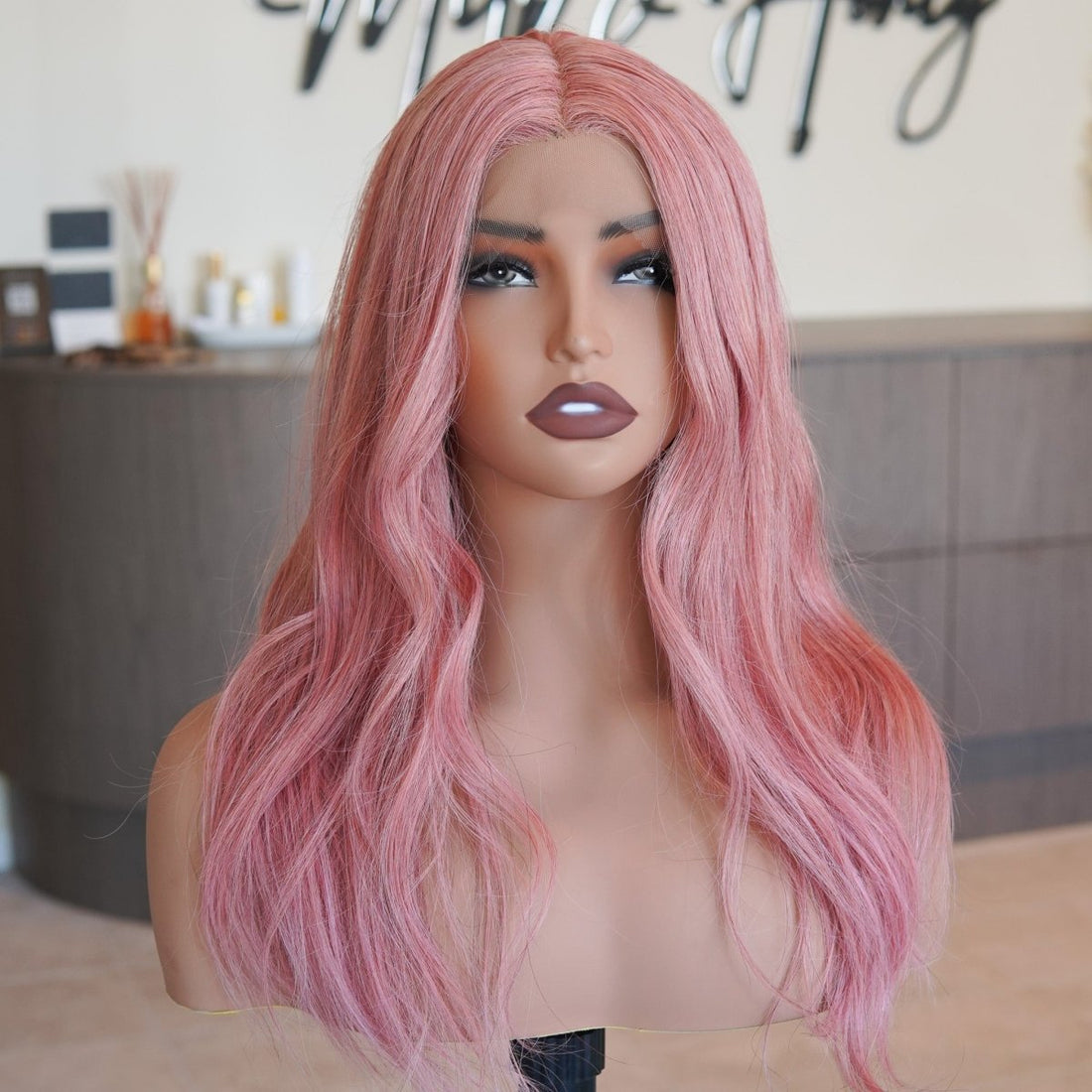PINK - Lace - Human Hair Wig - Milk &amp; Honey Wigs