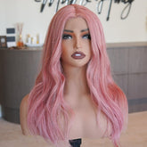 PINK - Lace - Human Hair Wig - Milk & Honey Wigs