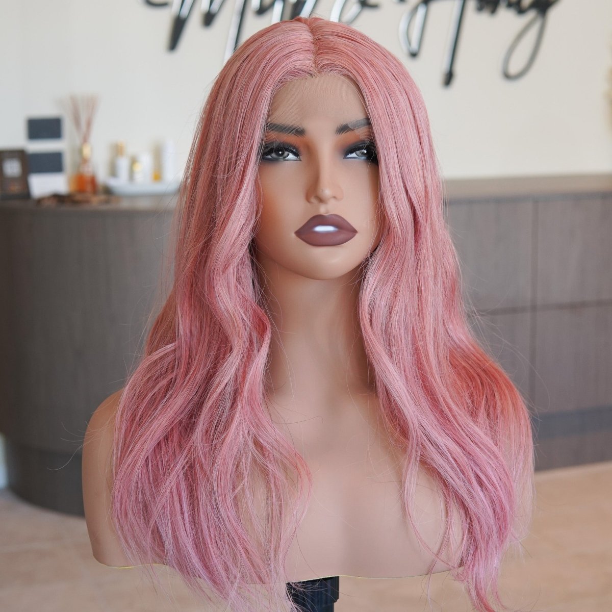 PINK - Lace - Human Hair Wig - Milk &amp; Honey Wigs