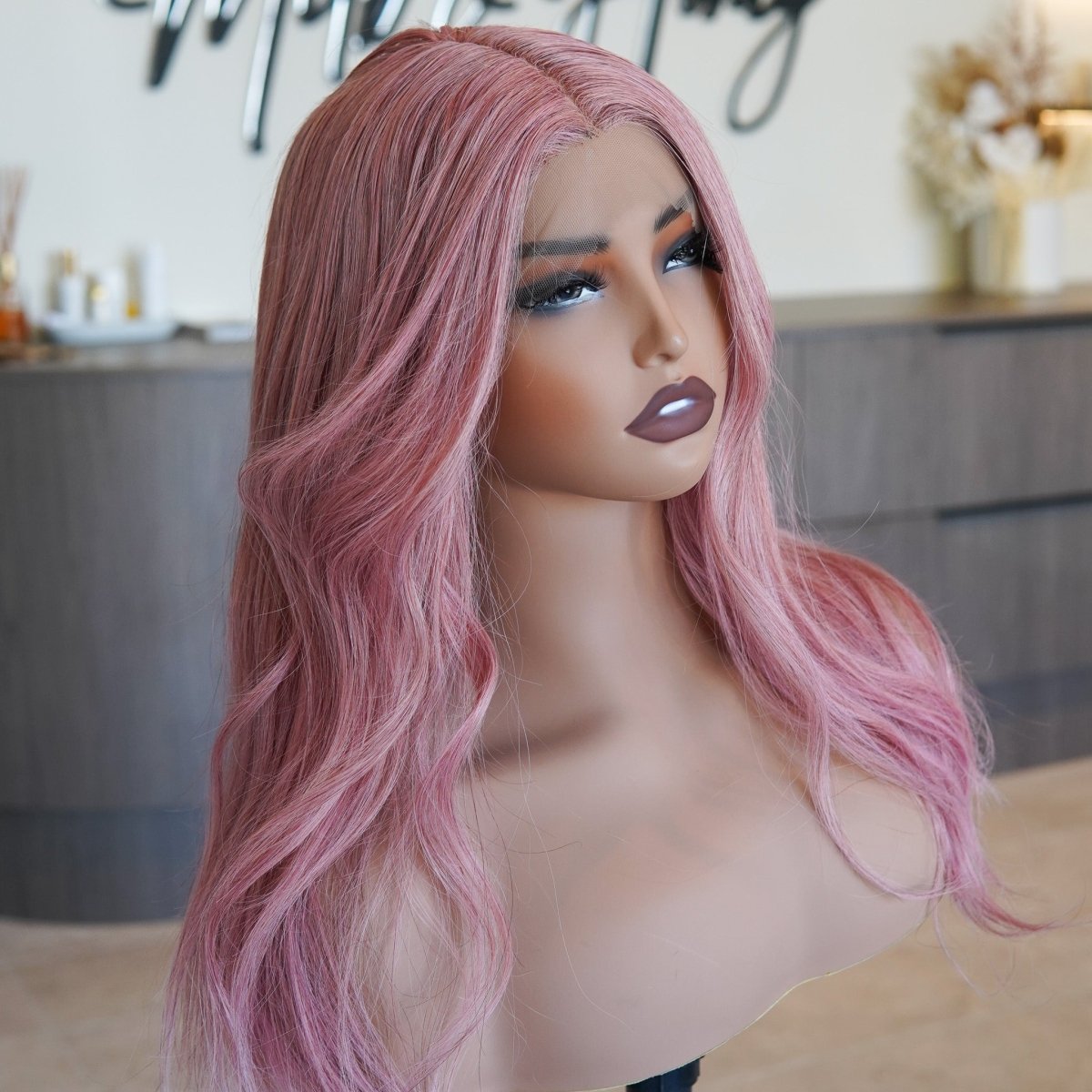 PINK - Lace - Human Hair Wig - Milk &amp; Honey Wigs