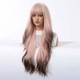 Pink Ombre Long Wavy Wig - MARKETPLACE - Milk & Honey Wigs