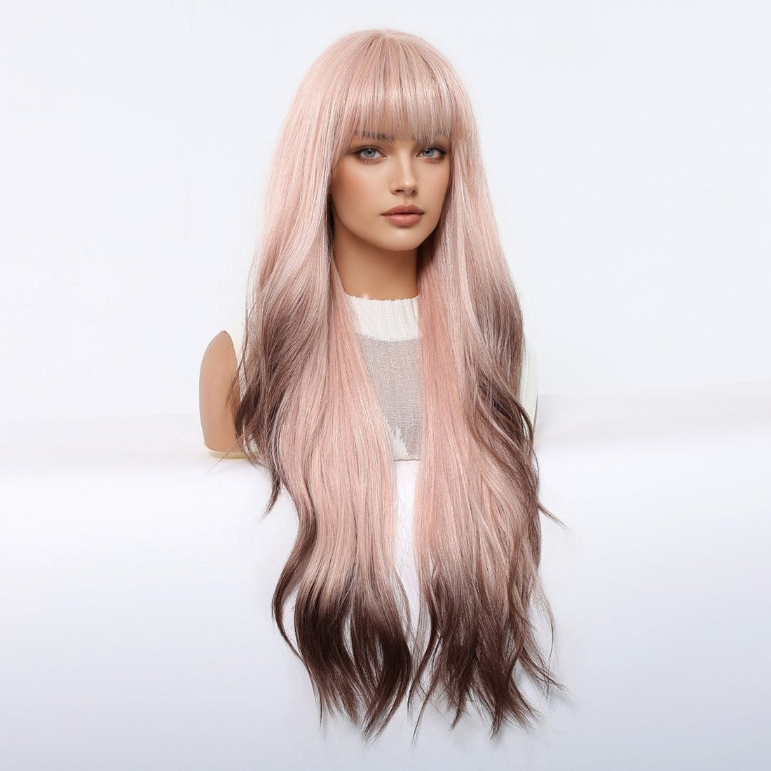 Pink Ombre Long Wavy Wig - MARKETPLACE - Milk &amp; Honey Wigs