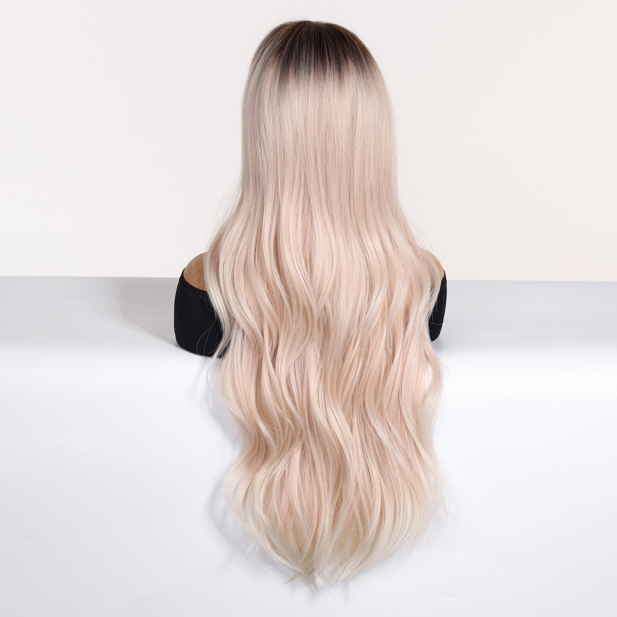 Platinum Blonde Ombre Wig with Fringe - MARKETPLACE - Milk &amp; Honey Wigs