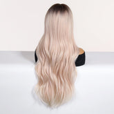 Platinum Blonde Ombre Wig with Fringe - MARKETPLACE - Milk & Honey Wigs