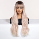 Platinum Blonde Ombre Wig with Fringe - MARKETPLACE - Milk & Honey Wigs