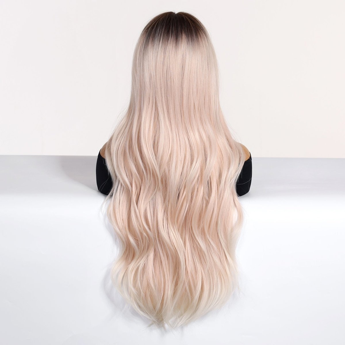 Platinum Blonde Ombre Wig with Fringe - MARKETPLACE - Milk &amp; Honey Wigs