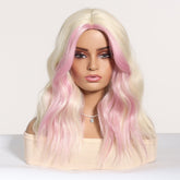 Platinum Blonde with Pastel Pink Highlights Wig - MARKETPLACE - Milk & Honey Wigs