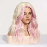 Platinum Blonde with Pastel Pink Highlights Wig - MARKETPLACE - Milk & Honey Wigs